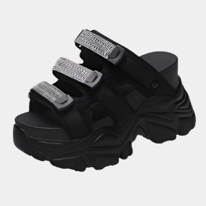 Chunky Black Sandals
