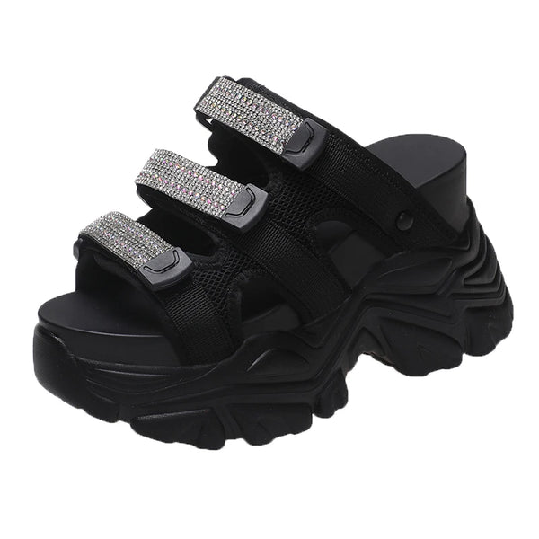 Chunky Black Sandals