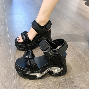 Chunky Heel Platform Sandals