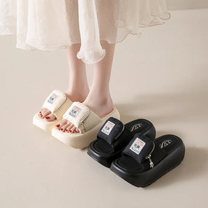 Chunky Heel Sandals Black