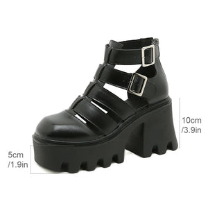 Chunky Heel Sandals For Womens