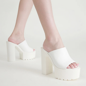 Chunky Heel Sandals Mule