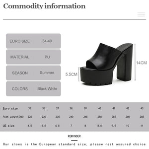 Chunky Heel Sandals Mule