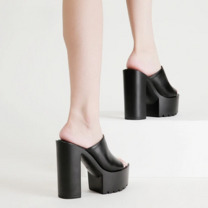 Chunky Heel Sandals Mule