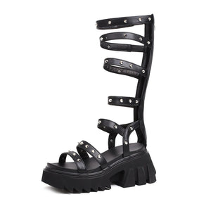 Chunky Heeled Gladiator Sandals