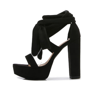 Chunky Heeled Sandals For Womens