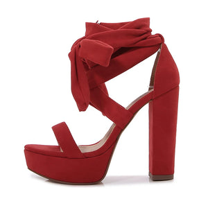 Chunky Heeled Sandals For Womens