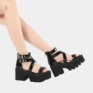 Chunky Low Heeled Sandals