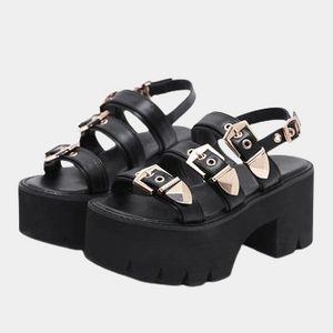 Chunky Platform Buckle Sandals