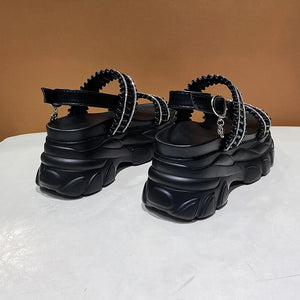 Chunky Platform Sandals with Straps