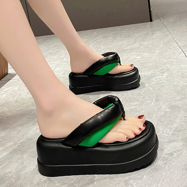 Chunky Platform Slippers Sandals