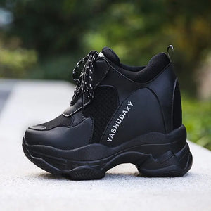 Chunky Platform Sneakers Black