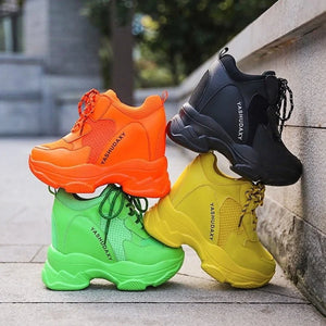 Chunky Platform Sneakers Black