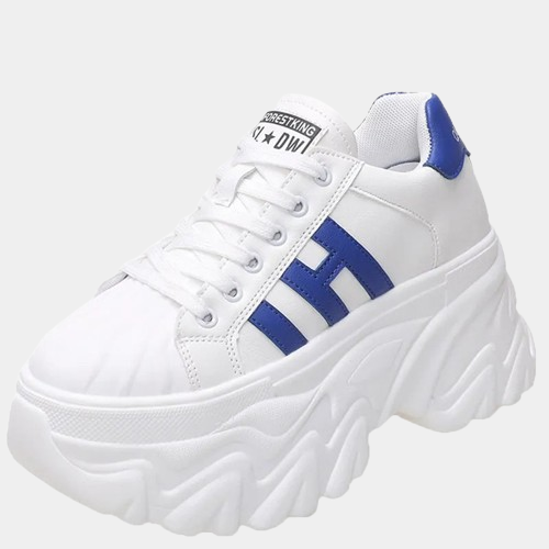Chunky Platform Sneakers White | CYBER TECHWEAR®