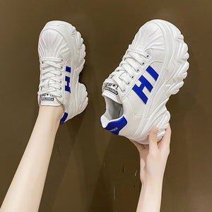 Chunky Platform Sneakers White