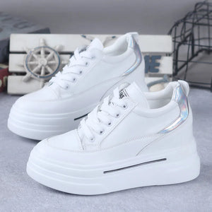 Chunky Platform White Sneakers