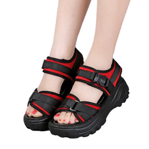 Chunky Red Sandals