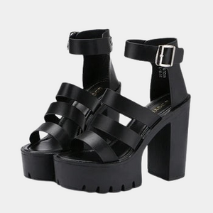 Chunky Sandals Ankle Strap