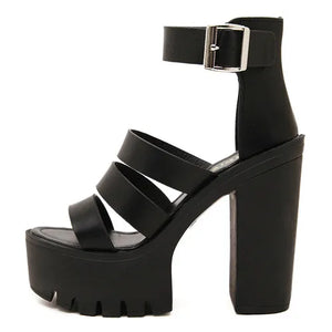 Chunky Sandals Ankle Strap