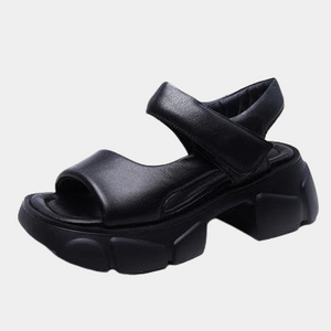 Chunky Sandals Genuine Leather