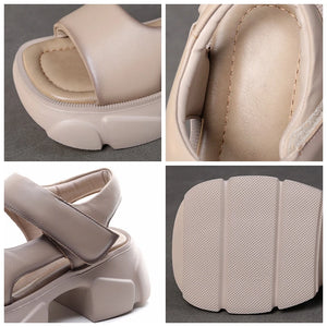 Chunky Sandals Genuine Leather