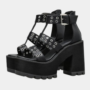 Chunky Sandals Rivet Gladiator