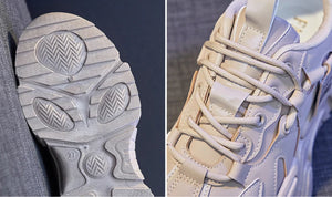 Chunky White 90s Platform Sneakers
