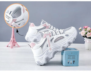 Chunky White Sneakers Platform