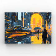 City Lights Cyberpunk Art