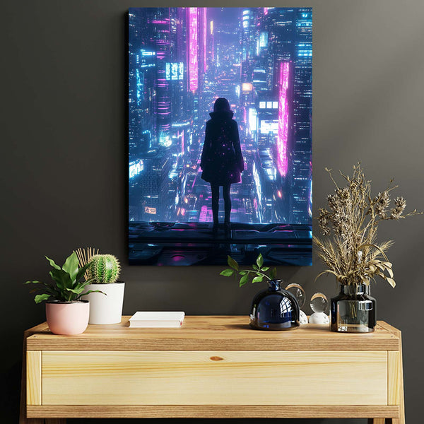 Cityscape Gazer Cyberpunk Art | CYBER TECHWEAR®