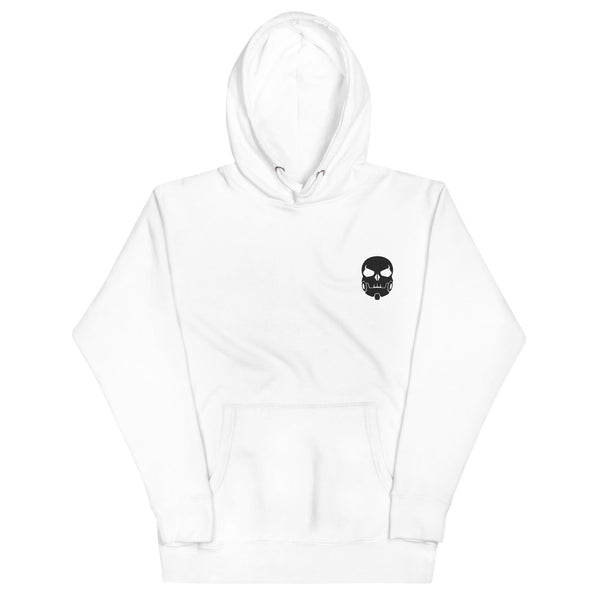 Classic White Embroidered Hoodie