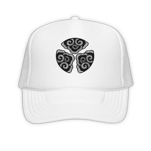 Clean Vibrant Trucker Hat - product view on white background