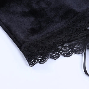 Collar Sleeveless Crop Top