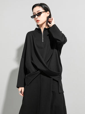Collared Sweatshirt Womens