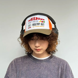 Color Block Breathable Y2K Cap