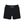 Color Block Cyber Booty Shorts in black laid flat, front view, high waistband with the CYBER wordmark