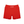 Red colourway laid flat from the front, a wide high waistband over plain red stretch knit