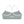 Back of the haze blue sports bra laid flat, the Y straps and the CYBER wordmark on the band
