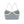 Haze blue sports bra from the back at an angle, the straps crossing into the Y with their sliders