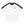 White with Dark Gray Color Block Raglan Shirt laid flat, front view with dark shoulder yoke