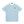 Light Blue with White color block t-shirt laid flat, front view with white sleeves and triangle logo
