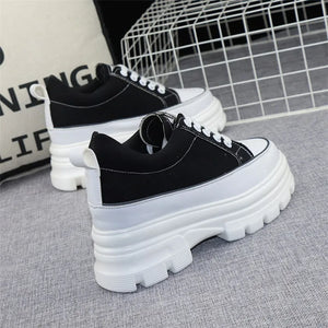 Comfortable Platform Sneakers Black