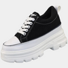 Comfortable Platform Sneakers Black