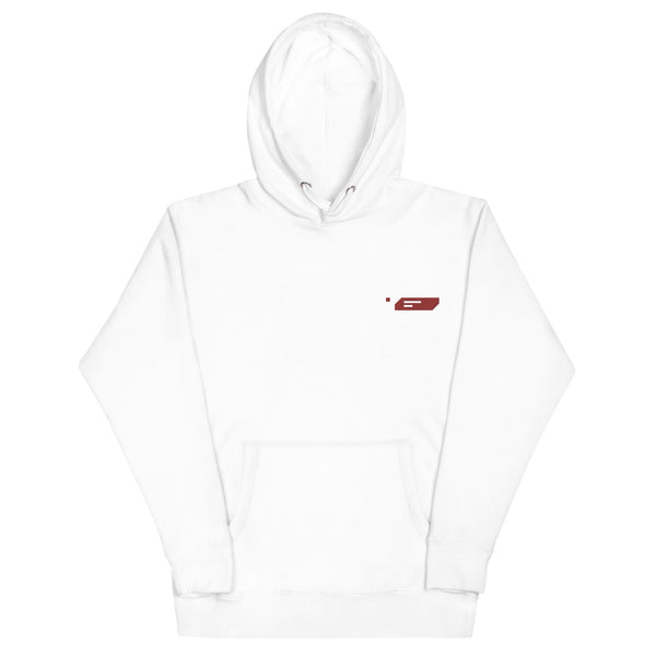 Comfortable White Embroidered Trend Hoodie