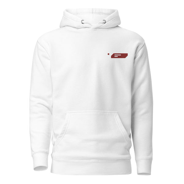 Comfortable White Embroidered Trend Hoodie