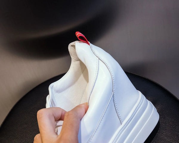 Comfortable White Platform Sneakers
