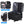 Black nylon commuter backpack with a padded back panel and a top grab handle