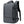 Black nylon commuter backpack with a padded back panel and a top grab handle
