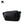 Small black chest bag with angular panels and a single zip