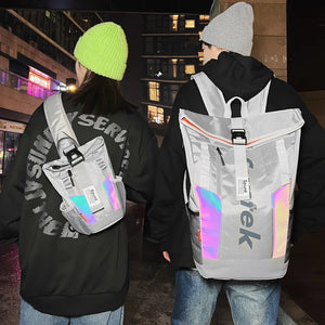 Compact techwear backpack under 20 litres with a laptop compartment